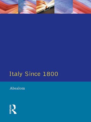cover image of Italy Since 1800
